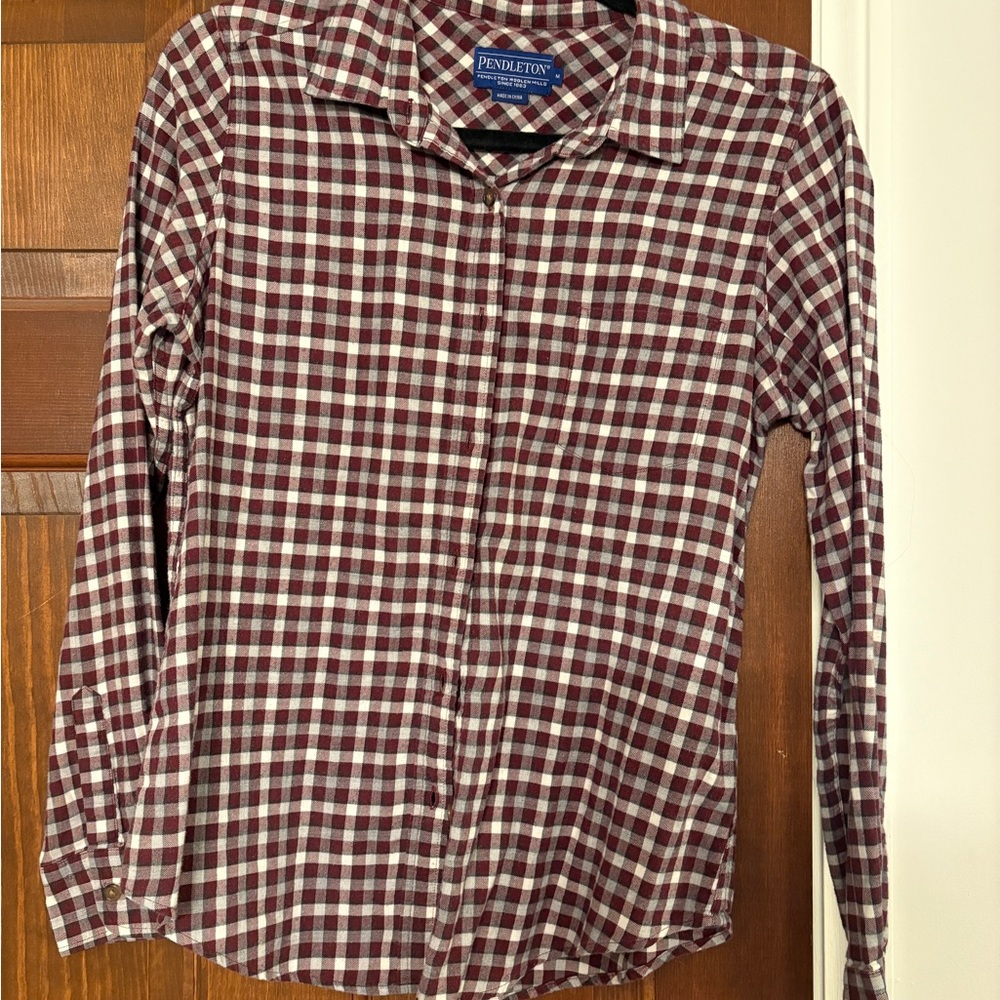 Pendleton Burgundy Checkered Shirt